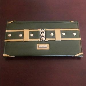 Miche green and cream purse shell
